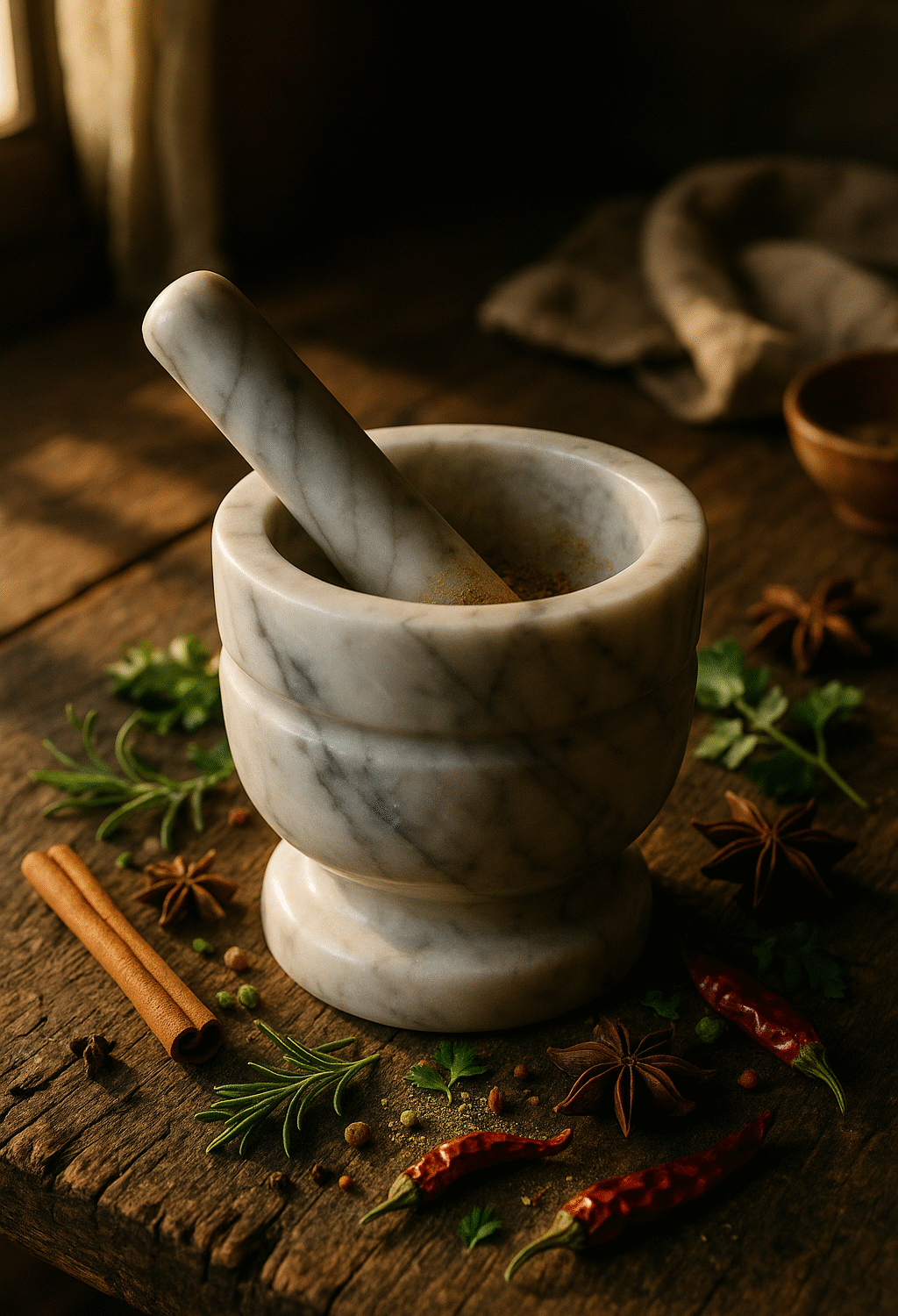 Mortier & Pilon en Marbre Véritable