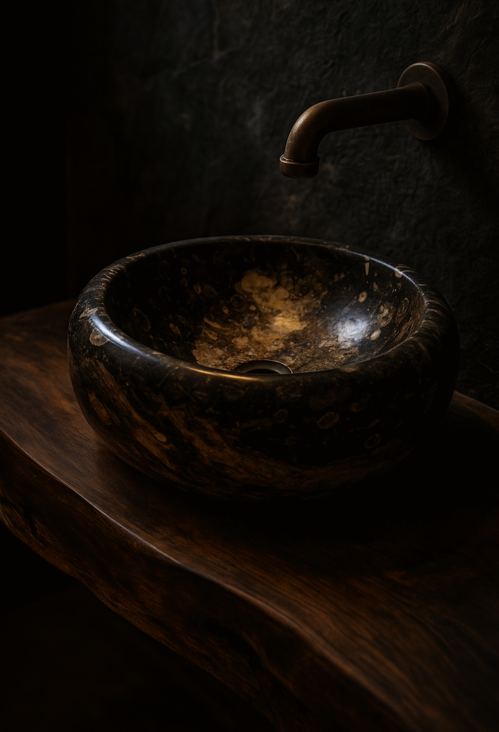 Vasque Marbre Fossile