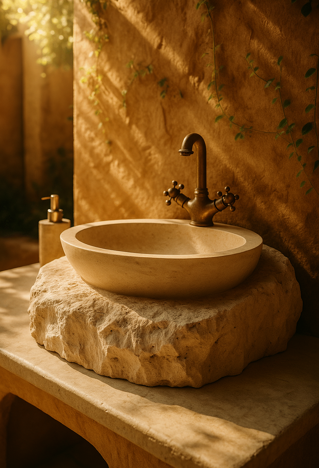 Vasque Pierre Sculptée Naturelle