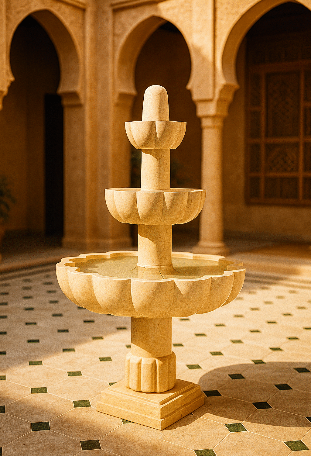 Fontaine Murale en Marbre Sculpté