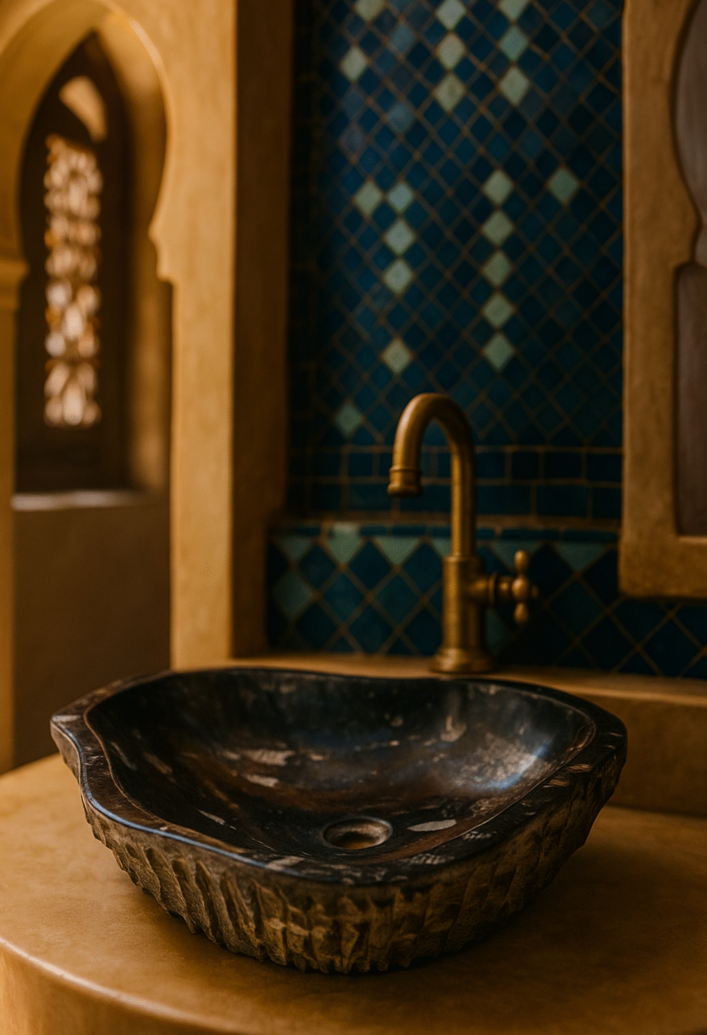 Vasque Pierre Fossile Naturelle