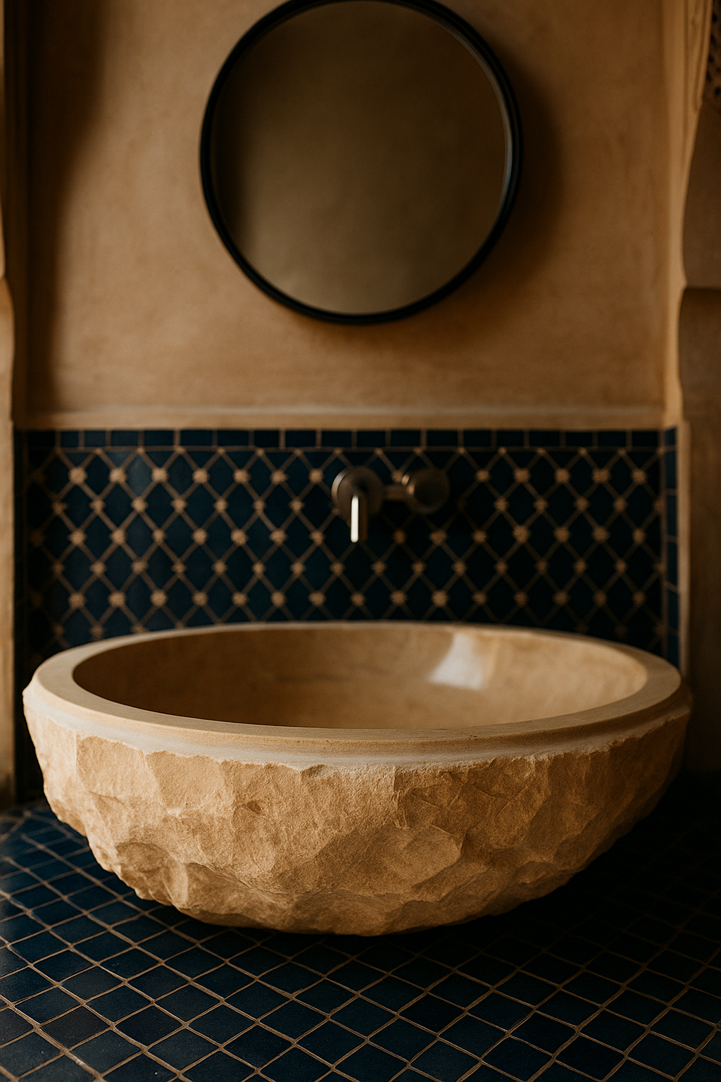 Vasque Pierre Naturelle Taillée Main